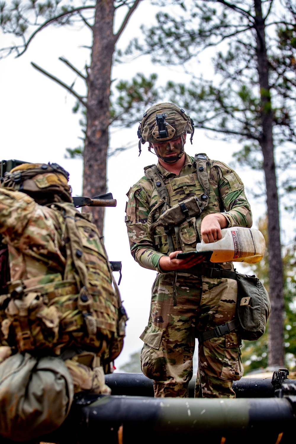 Paratroopers Prepare for Fire Mission during JRTC