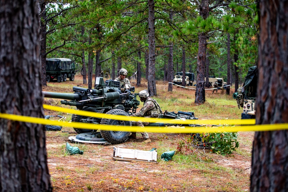 Paratroopers Prepare for Fire Mission during JRTC