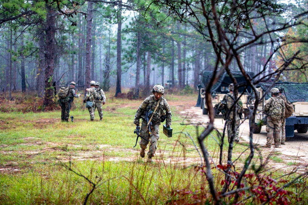 Paratroopers Prepare for Fire Mission during JRTC