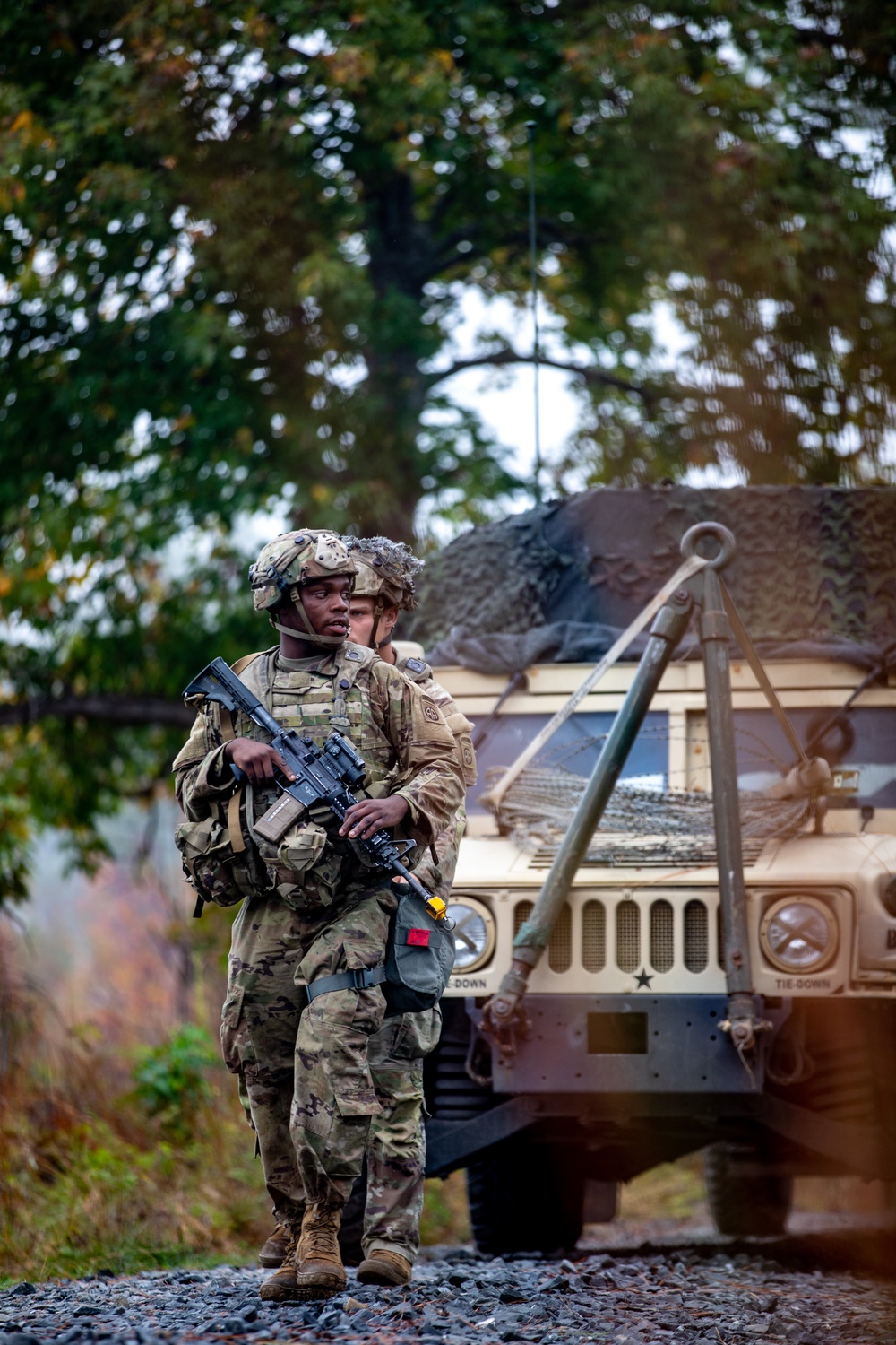 Paratroopers Prepare for Fire Mission during JRTC