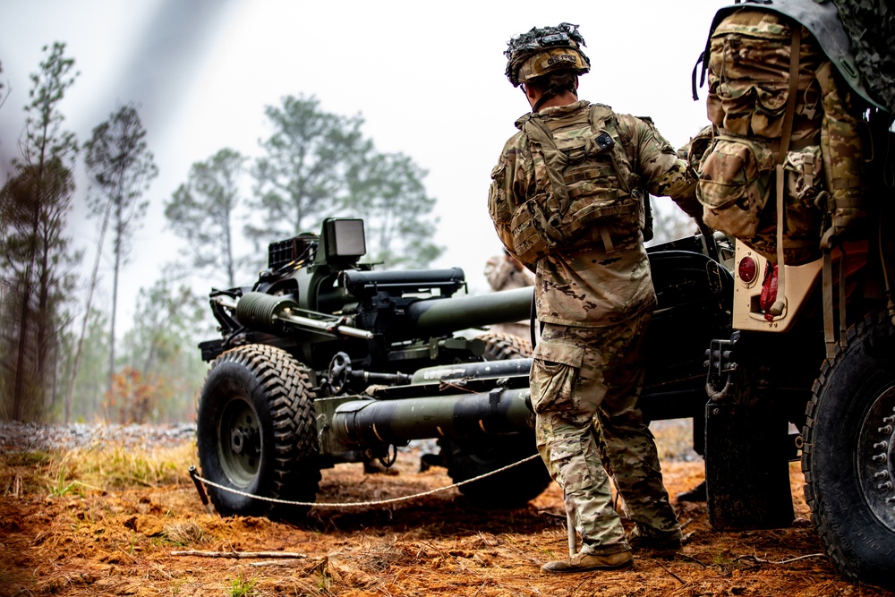 Paratroopers Prepare for Fire Mission during JRTC