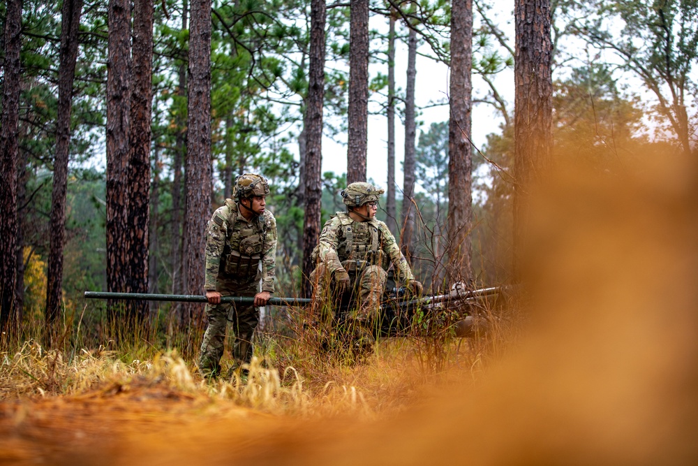 Paratroopers Prepare for Fire Mission during JRTC