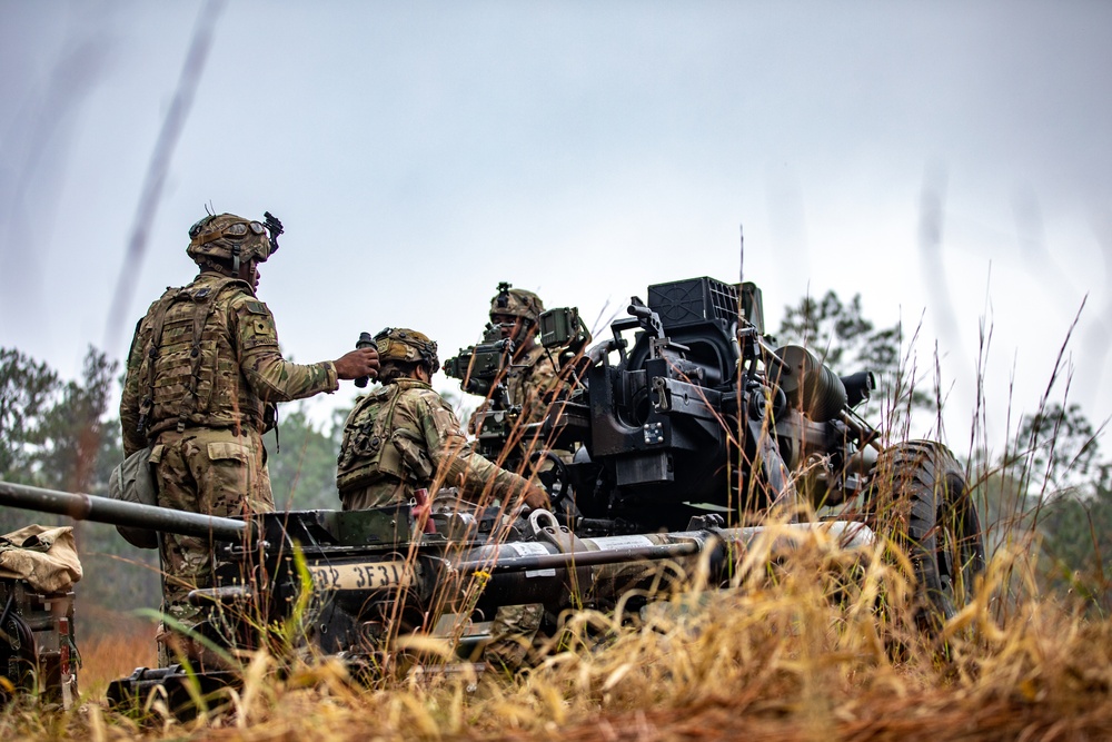 Paratroopers Prepare for Fire Mission during JRTC