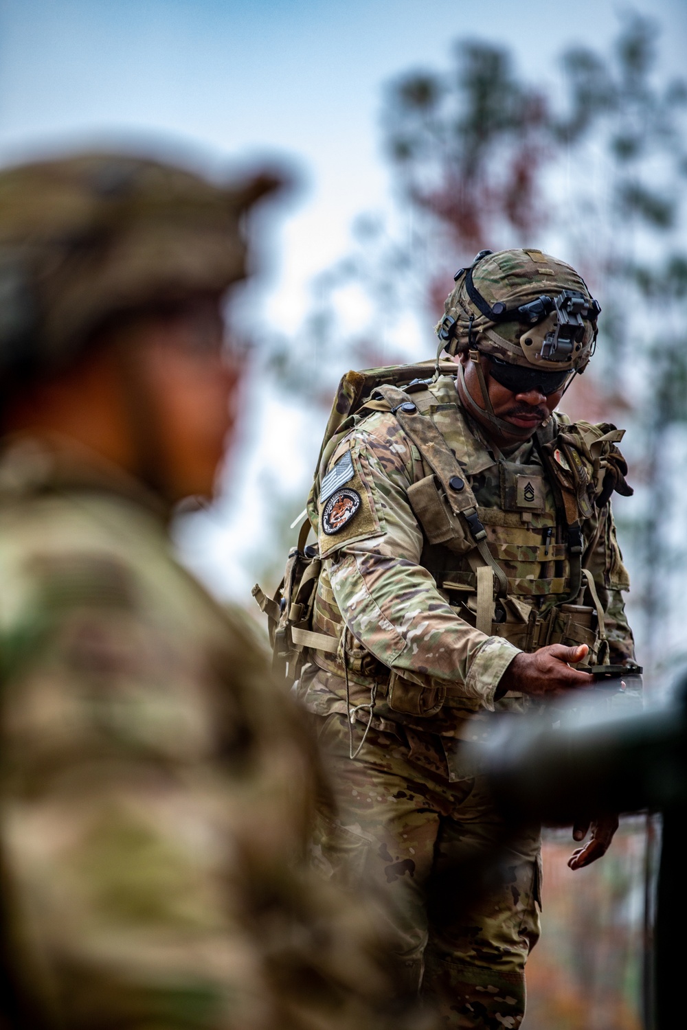 Paratroopers Prepare for Fire Mission during JRTC