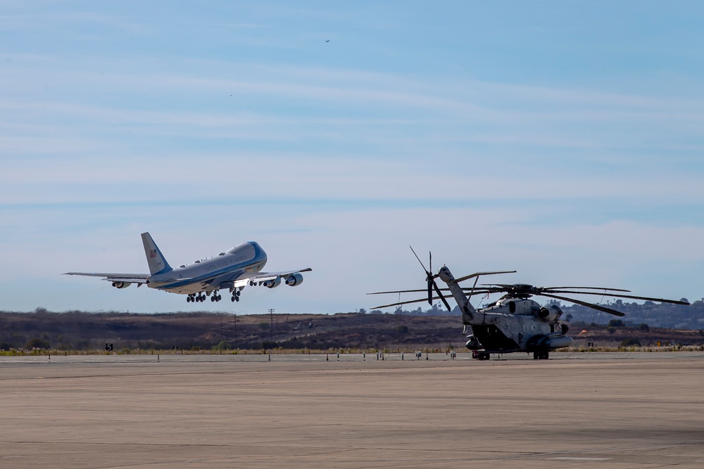 POTUS departs from MCASM