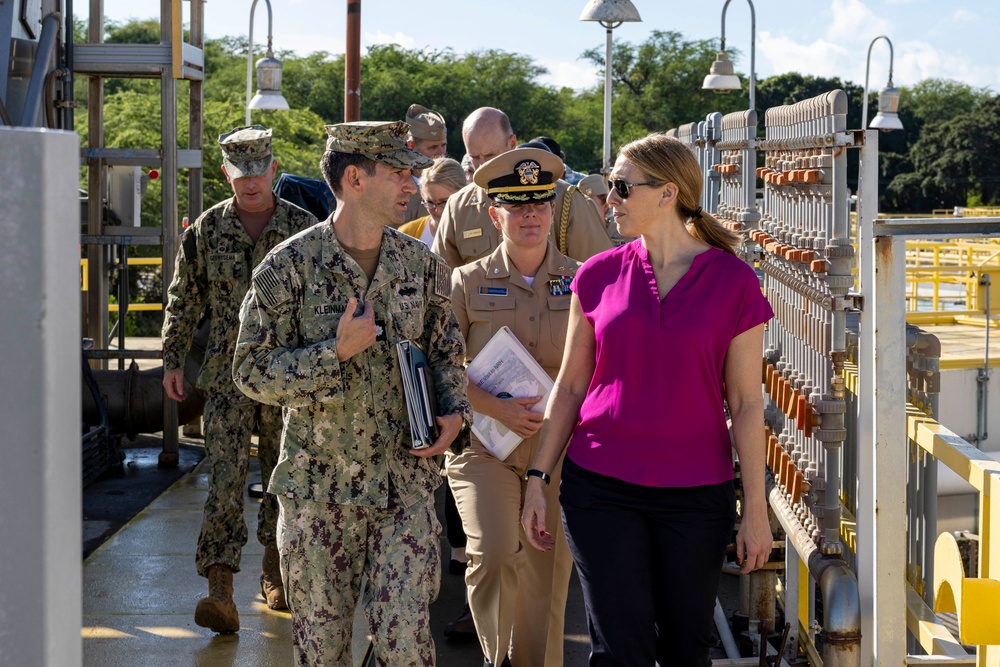 Assistant Secretary of the Navy for Energy, Installations and Environmental Tours Critical Infrastructure Points at Joint Base Pearl Harbor-Hickam