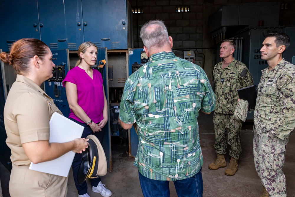 Assistant Secretary of the Navy for Energy, Installations and Environmental Tours Critical Infrastructure Points at Joint Base Pearl Harbor-Hickam