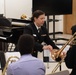 Members of the U.S Navy Band Commodores present clinic at Huston–Tillotson University.