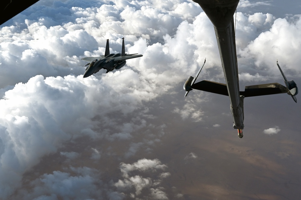 F-15s, KC-10 support Operation Inherent Resolve in Southwest Asia