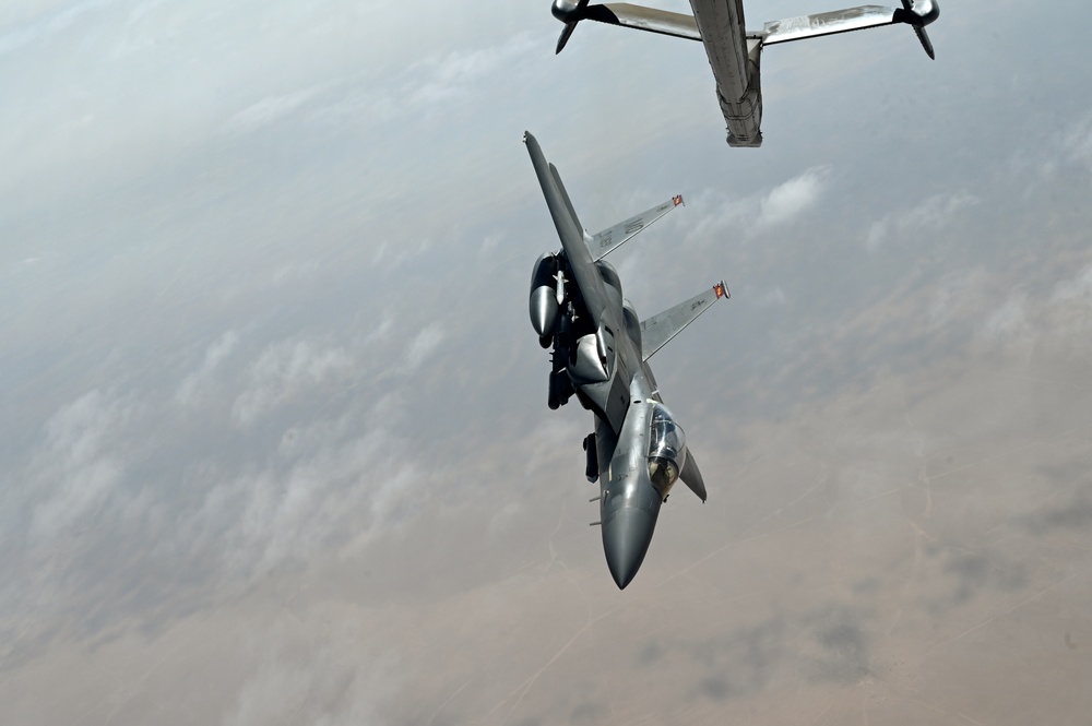 F-15s, KC-10 support Operation Inherent Resolve in Southwest Asia