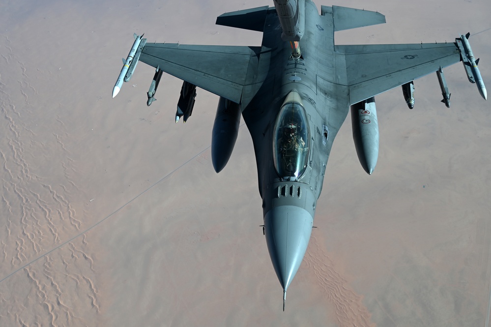 F-16s conduct OIR operations in Southwest Asia