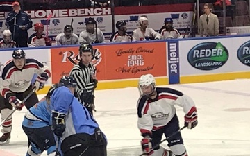 Veterans Playing on the ice