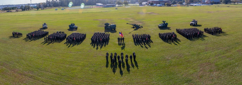 V16 French Fourragere Ceremony