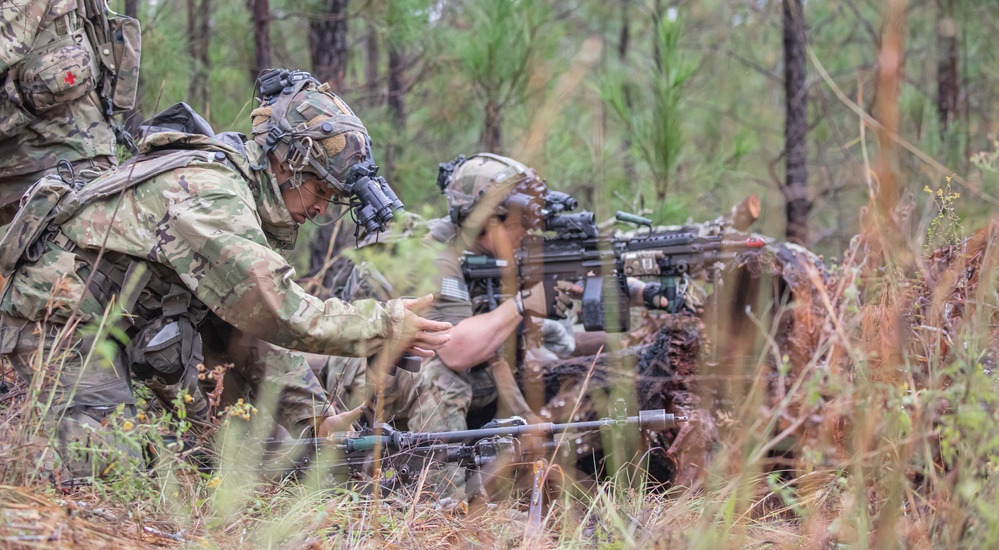 82nd Airborne Division Paratroopers React to Contact and Assist Civilian Roleplayers