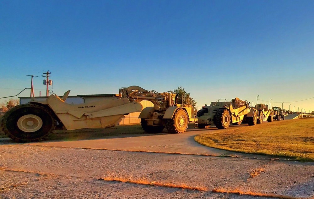 411th Engineer Company equipment deployment by rail movements at Fort McCoy