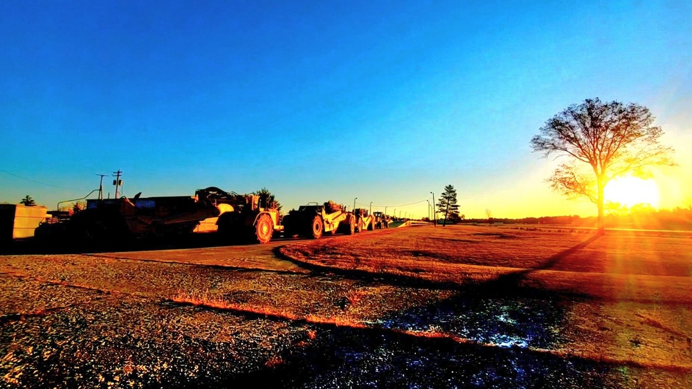 411th Engineer Company equipment deployment by rail movements at Fort McCoy