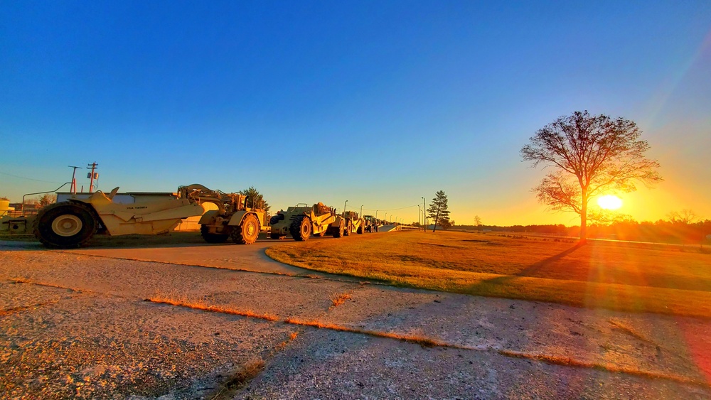 411th Engineer Company equipment deployment by rail movements at Fort McCoy