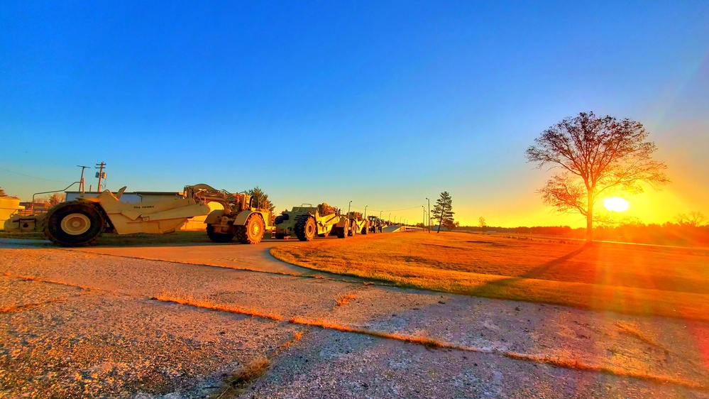 411th Engineer Company equipment deployment by rail movements at Fort McCoy