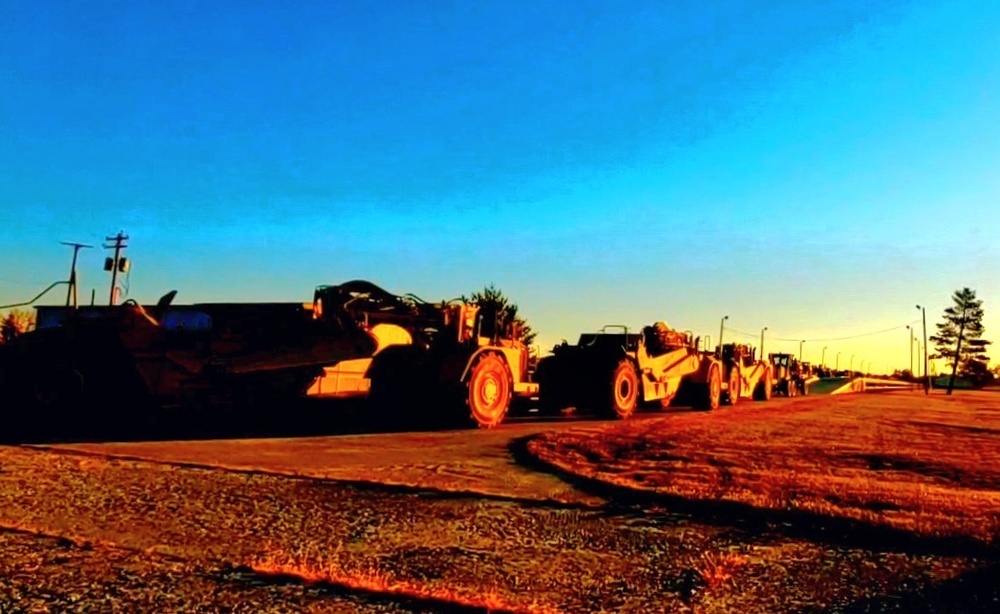 411th Engineer Company equipment deployment by rail movements at Fort McCoy