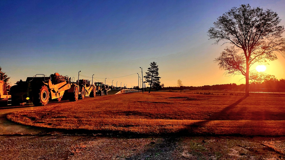 411th Engineer Company equipment deployment by rail movements at Fort McCoy