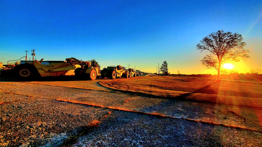 411th Engineer Company equipment deployment by rail movements at Fort McCoy