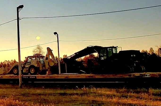 411th Engineer Company equipment deployment by rail movements at Fort McCoy