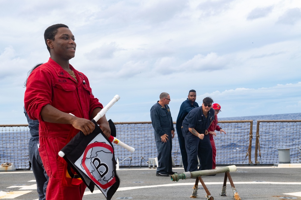 USS Milius (DDG 69) Sails The Philippine Sea