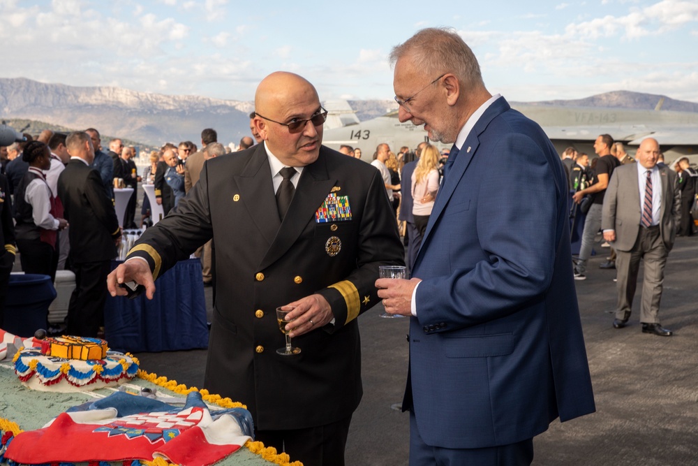 USS George H.W. Bush (CVN 77) Arrives in Split, Croatia.