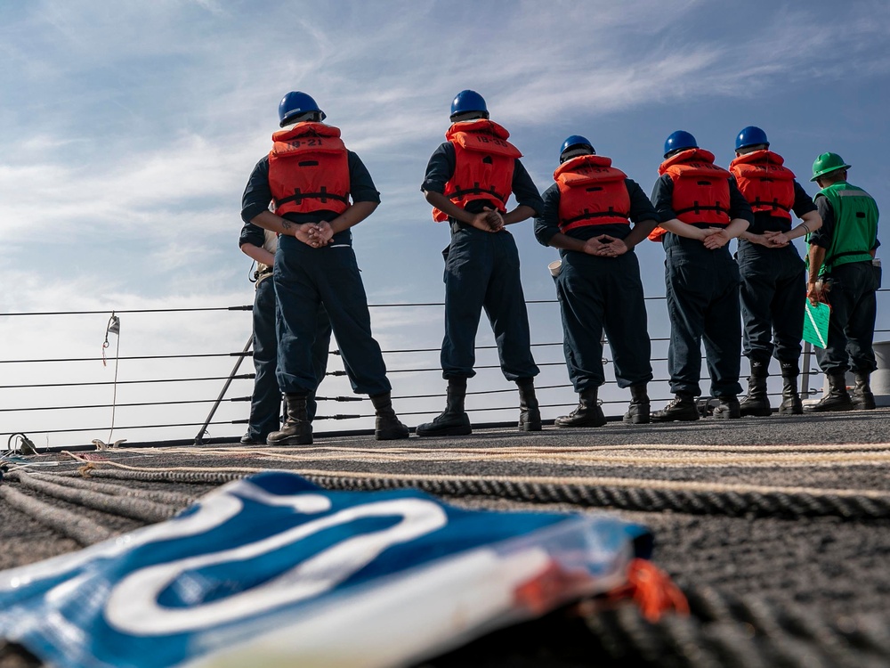 USS Delbert D. Black Conducts RAS with USNS Alan Shepard