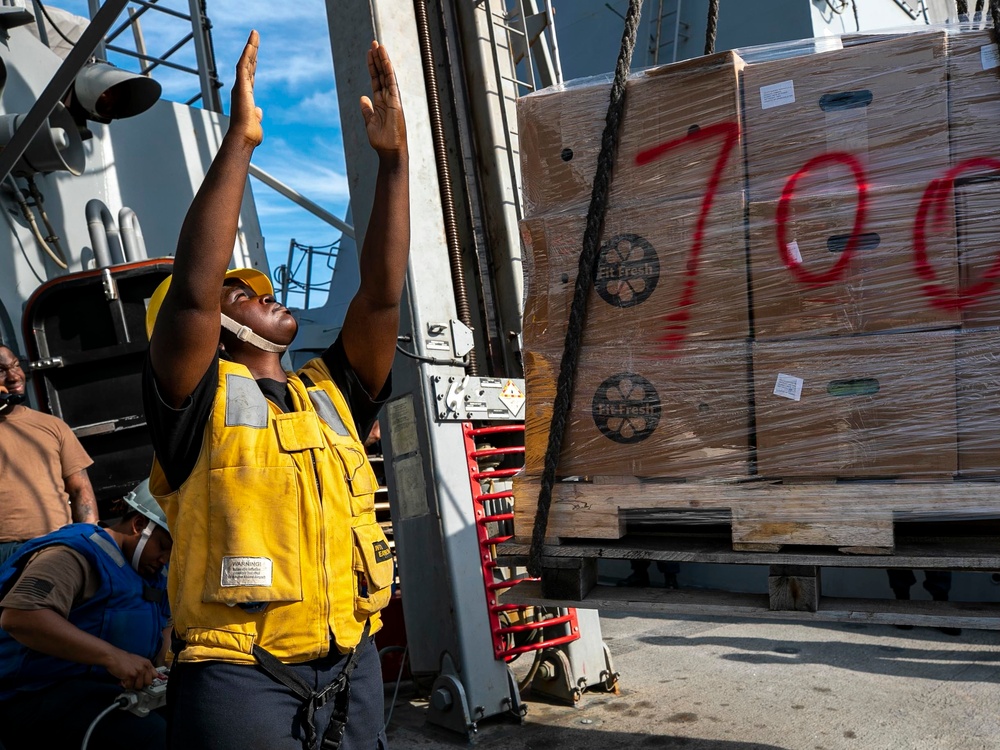 USS Delbert D. Black Conducts RAS with USNS Alan Shepard