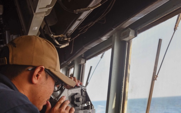 The Sullivans transits the Bab al-Mandeb