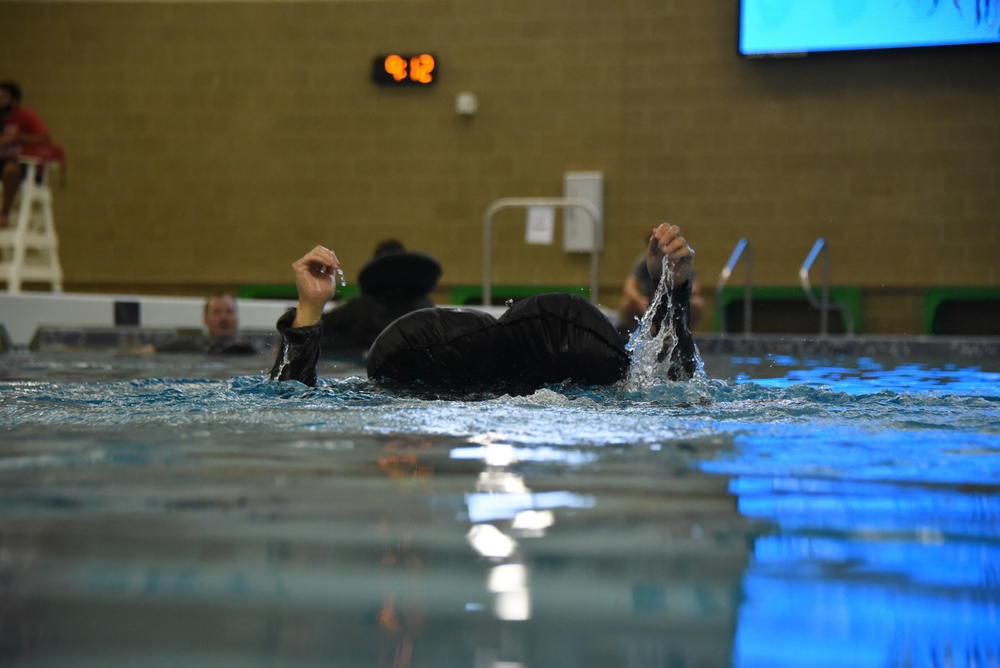 Taking a swim