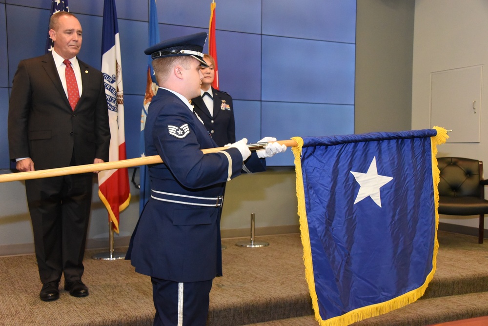 Unfurling of the general officer’s flag