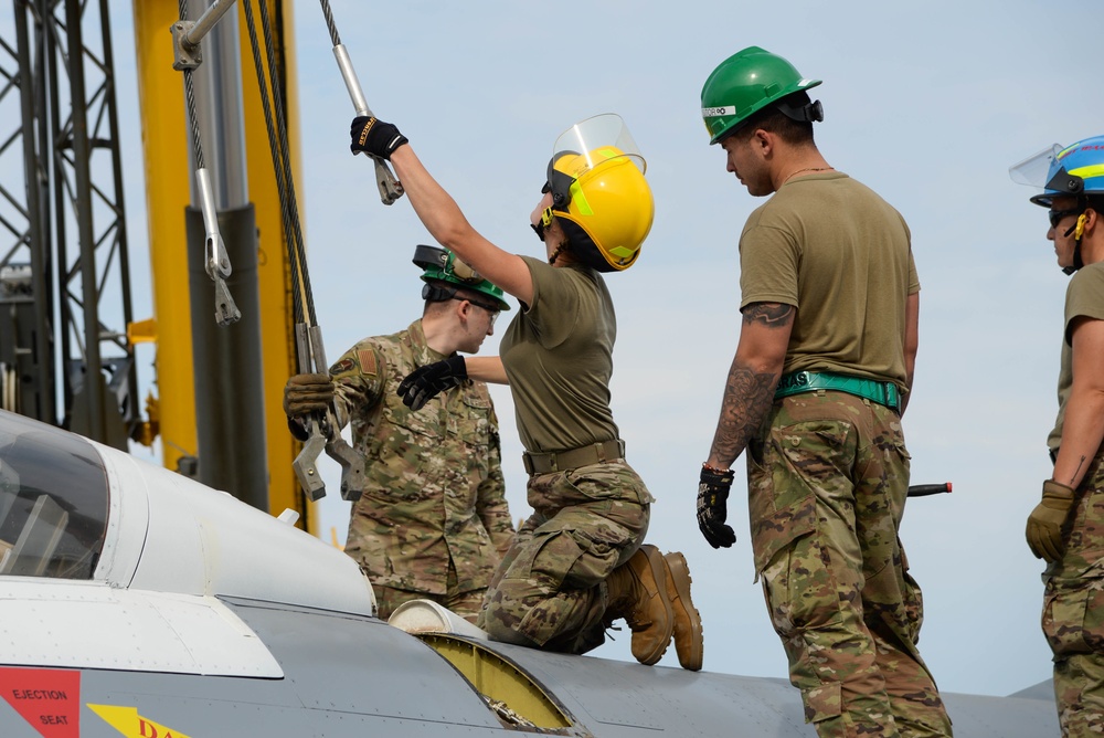 177th Fighter Wing Members participate in CDDAR training exercise at Naval Air Station Wildwood Aviation Museum