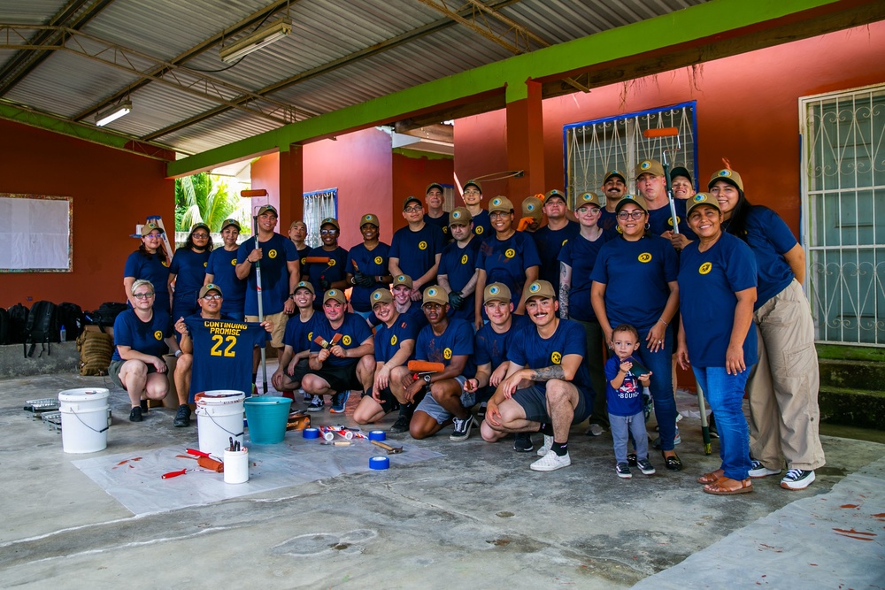 USNS COMFORT SERVICE MEMBERS RESTORE LOCAL SCHOOL, HONDURAS