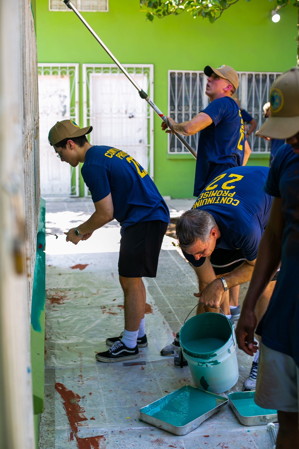 USNS COMFORT SERVICE MEMBERS RESTORE LOCAL SCHOOL, HONDURAS