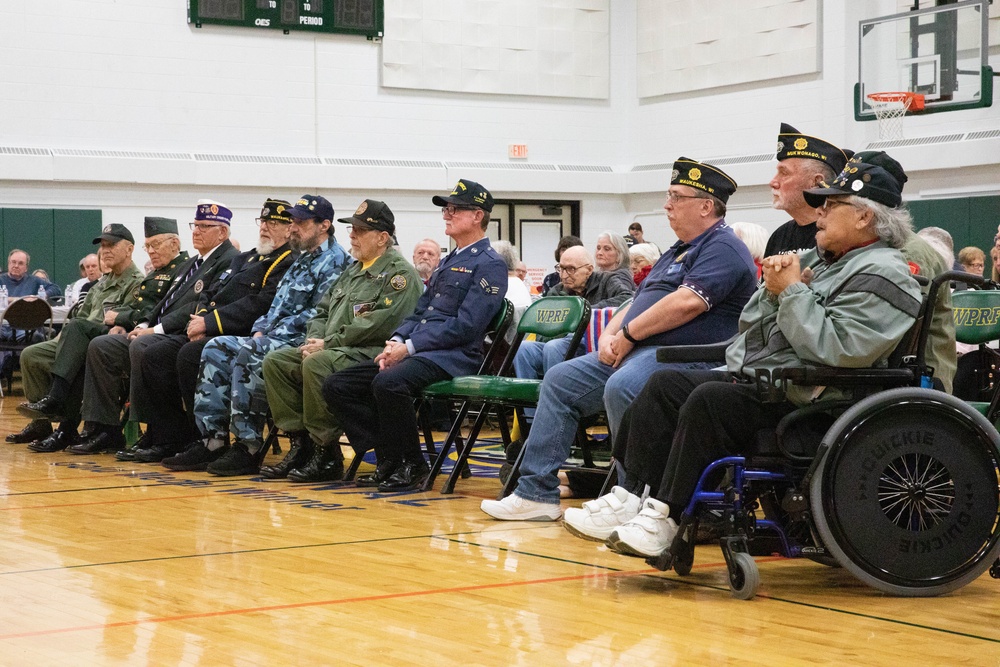 Honor Guard Sits Front Row During Operation Honor Speeches