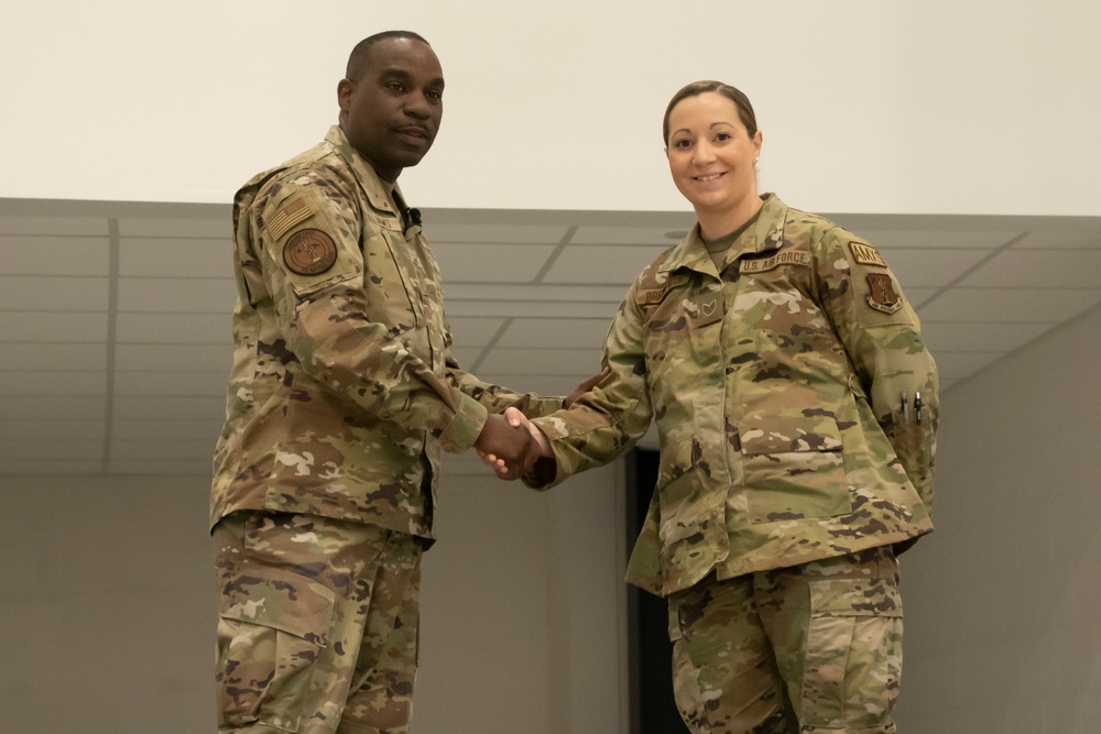 Command Chief Master Sergeant of the Air National Guard Visits 179th Airlift Wing