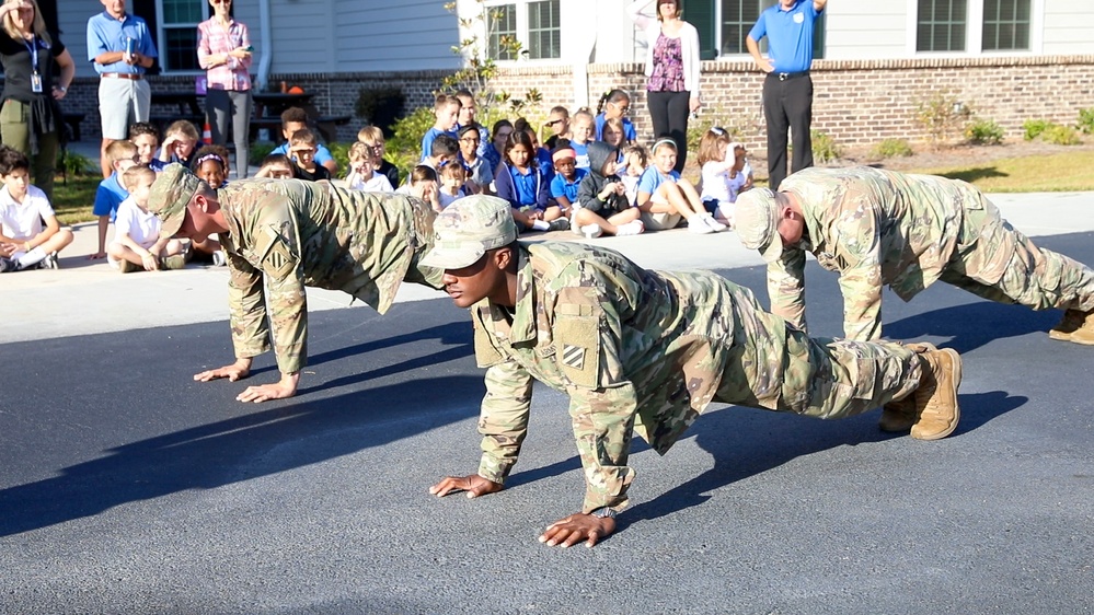 Fort Stewart Soldiers show students a day-in-the-life