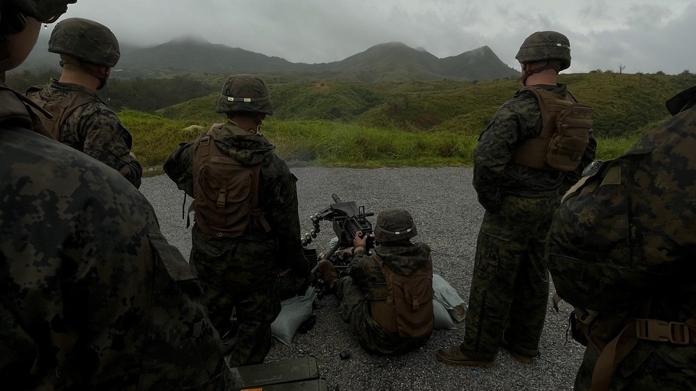 Third Battalion Third Marines Mark 19 Automatic Grenade Launcher and M240B Range