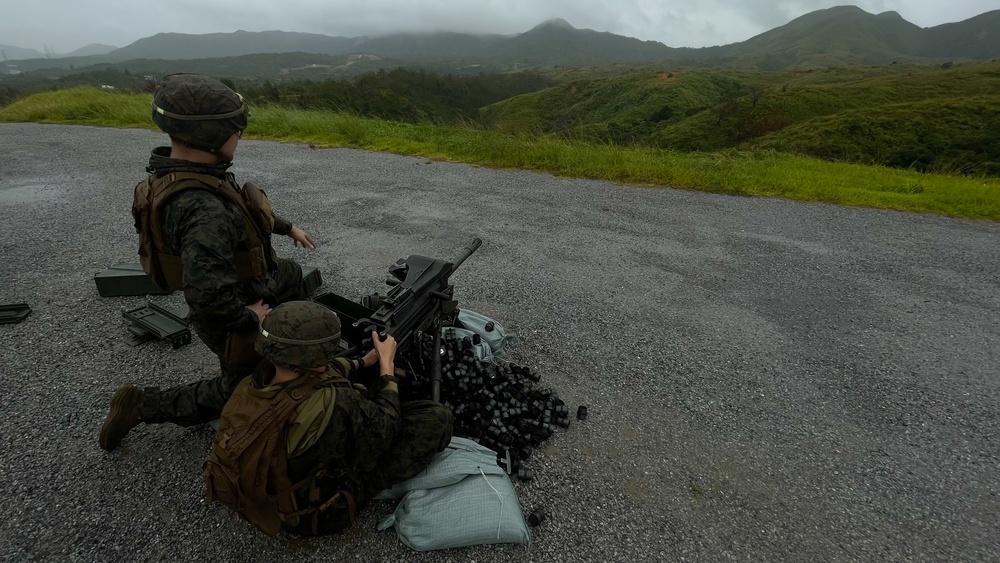 Third Battalion Third Marines Mark 19 Automatic Grenade Launcher and M240B Range