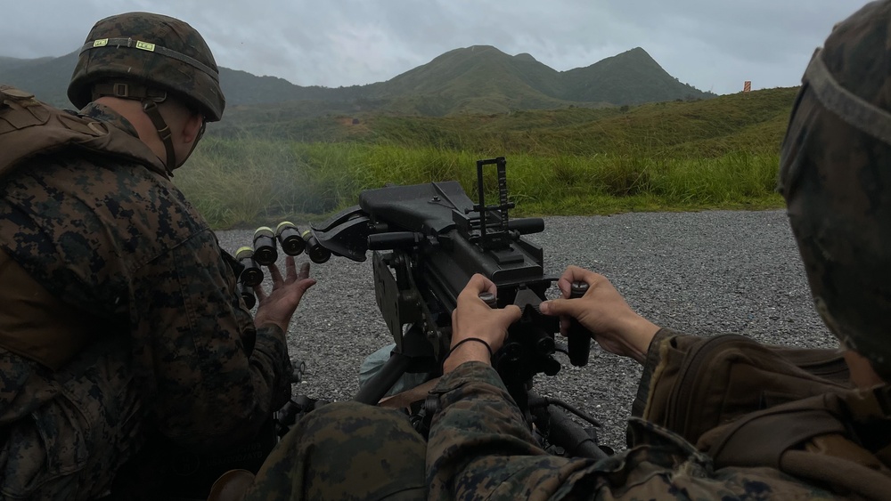 Third Battalion Third Marines Mark 19 Automatic Grenade Launcher and M240B Range