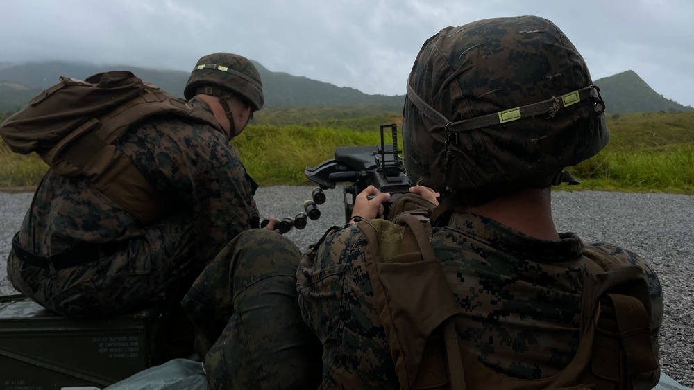 Third Battalion Third Marines Mark 19 Automatic Grenade Launcher and M240B Range