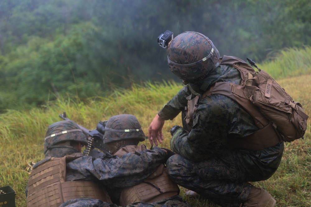 Third Battalion Third Marines Mark 19 Automatic Grenade Launcher and M240B Range