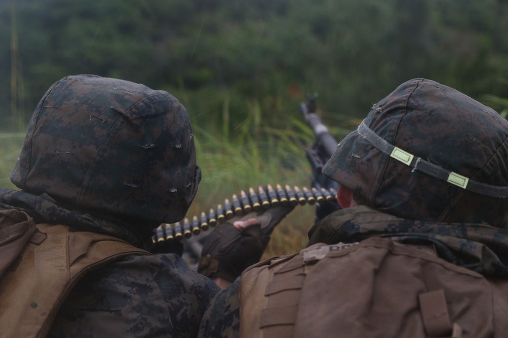 Third Battalion Third Marines Mark 19 Automatic Grenade Launcher and M240B Range