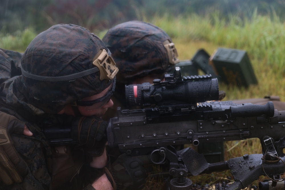 Third Battalion Third Marines Mark 19 Automatic Grenade Launcher and M240B Range