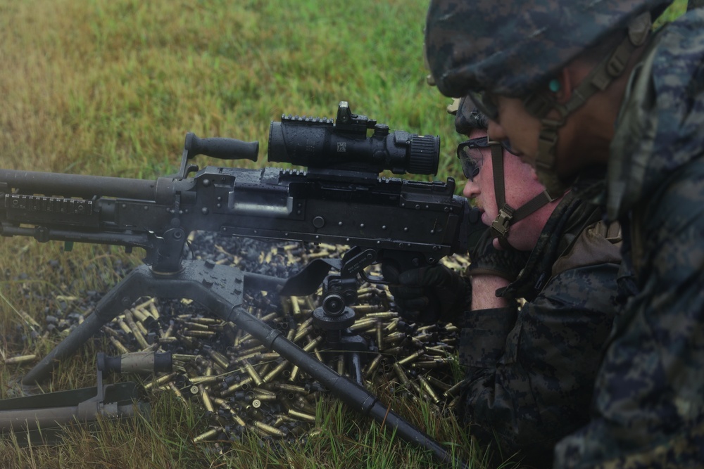 Third Battalion Third Marines Mark 19 Automatic Grenade Launcher and M240B Range