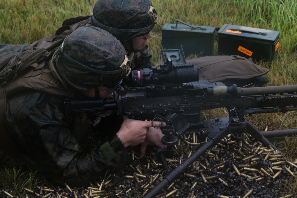 Third Battalion Third Marines Mark 19 Automatic Grenade Launcher and M240B Range