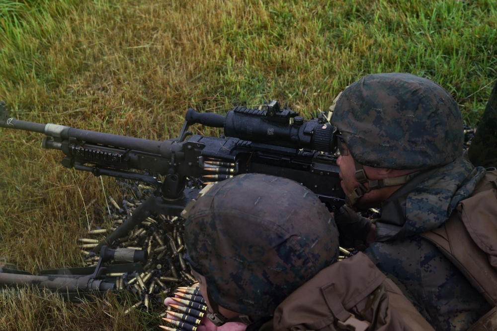 Third Battalion Third Marines Mark 19 Automatic Grenade Launcher and M240B Range