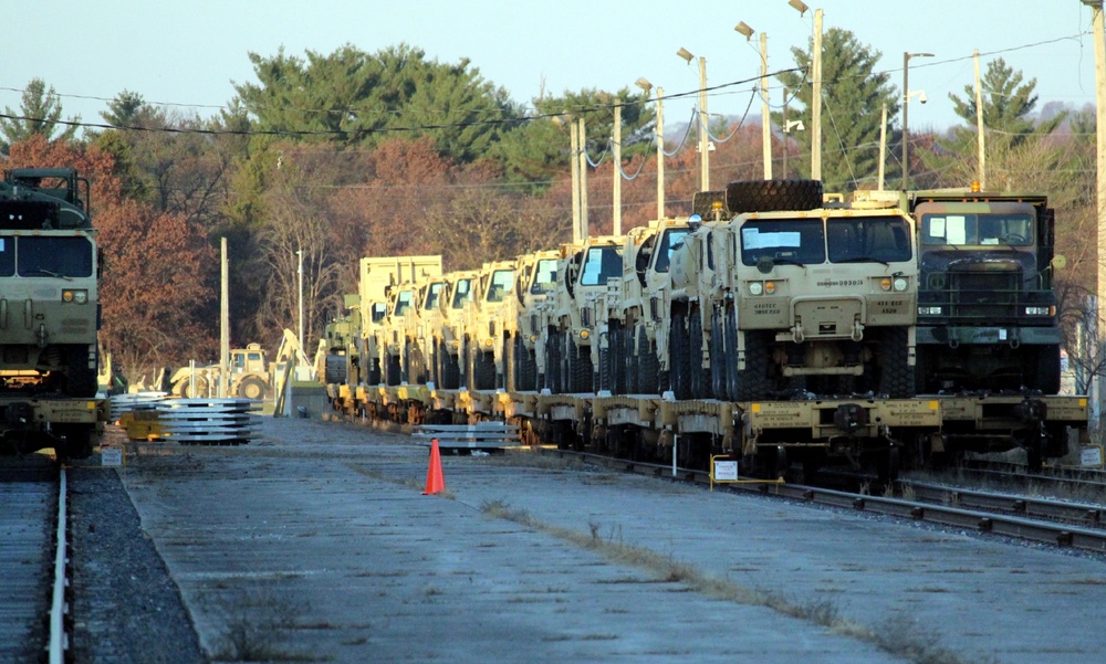 Fort McCoy supports rail movement for Army Reserve’s 411th Engineer Company